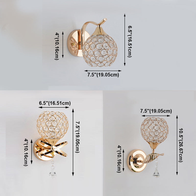 Light montata in oro minimalista in stile muro di fulmine a muro di cristallo