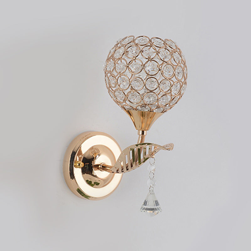 Light montata in oro minimalista in stile muro di fulmine a muro di cristallo