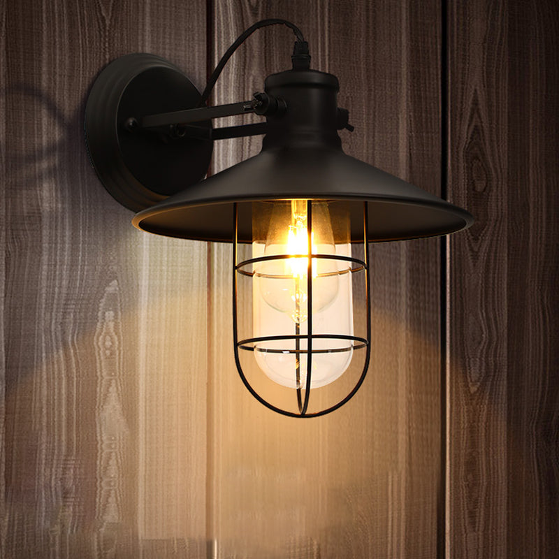 Industrielle Leuchte Leuchte Black Metall Wandlampe für Küchenrestaurant