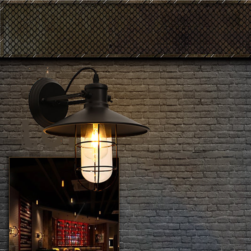 Industrielle Leuchte Leuchte Black Metall Wandlampe für Küchenrestaurant