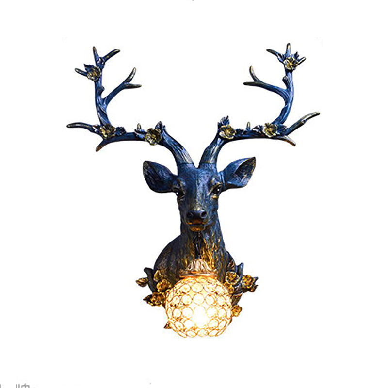 Apparecchiatura da parete a parete di cervo in stile moderno
