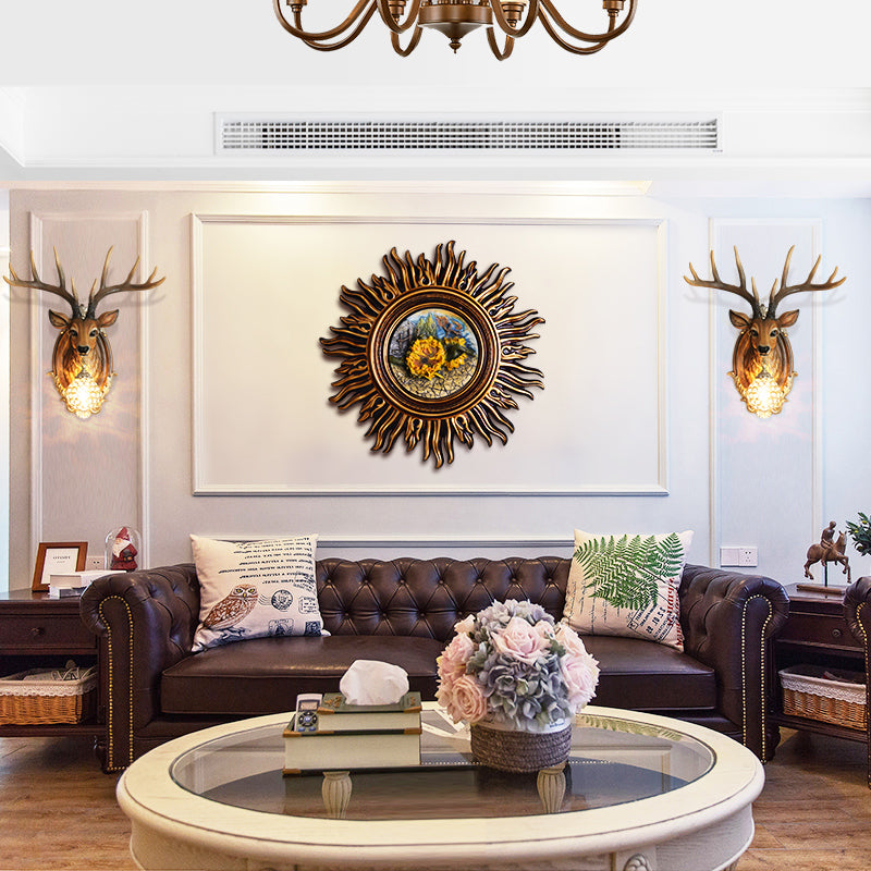 Simplicity Wall Wall Monted Orghiture Montate Accoglienza da parete Deer Apparecchiatura con tonalità di cristallo