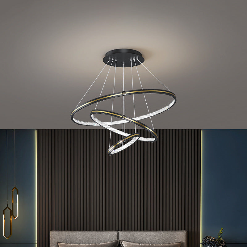 Multi-Tier Chandelier Light Fixture Modern Simplicity Acrylic Pendant Lighting for Restaurant