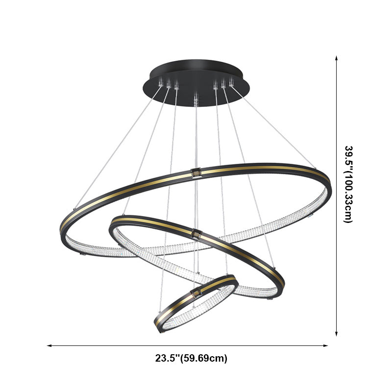 Multi-Tier Chandelier Light Fixture Modern Simplicity Acrylic Pendant Lighting for Restaurant