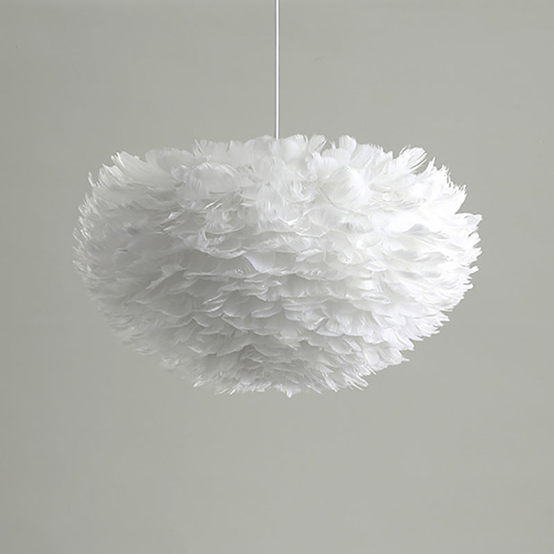 Goose Feather Pendant Light Nordic Modern Living Room Ceiling Hanging Light Fixture