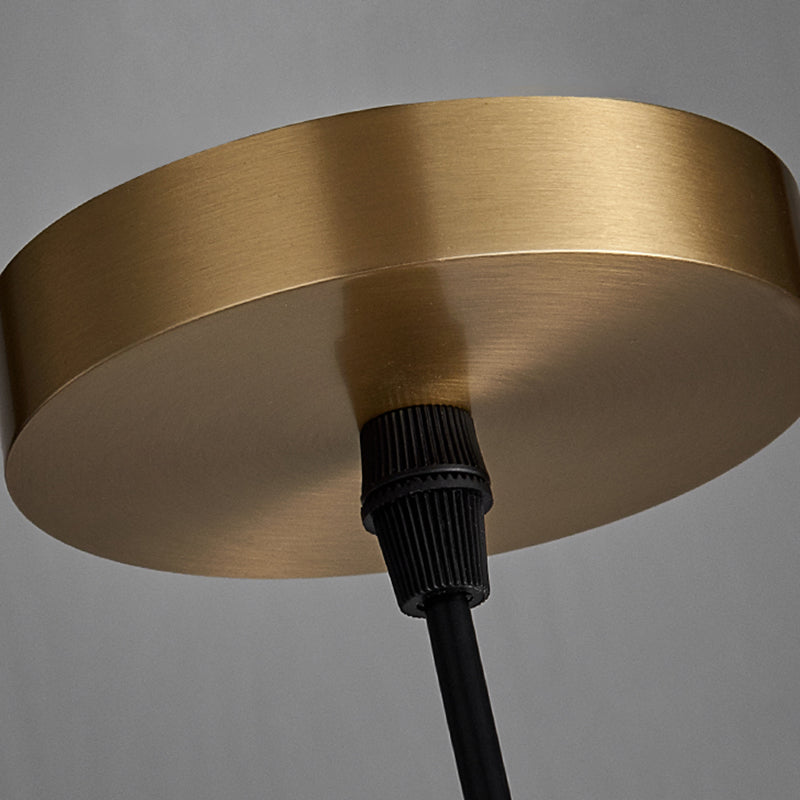 1 Light Geometric Pendant Light avec une teinte brillante Simplicité suspendue Lumière en blanc