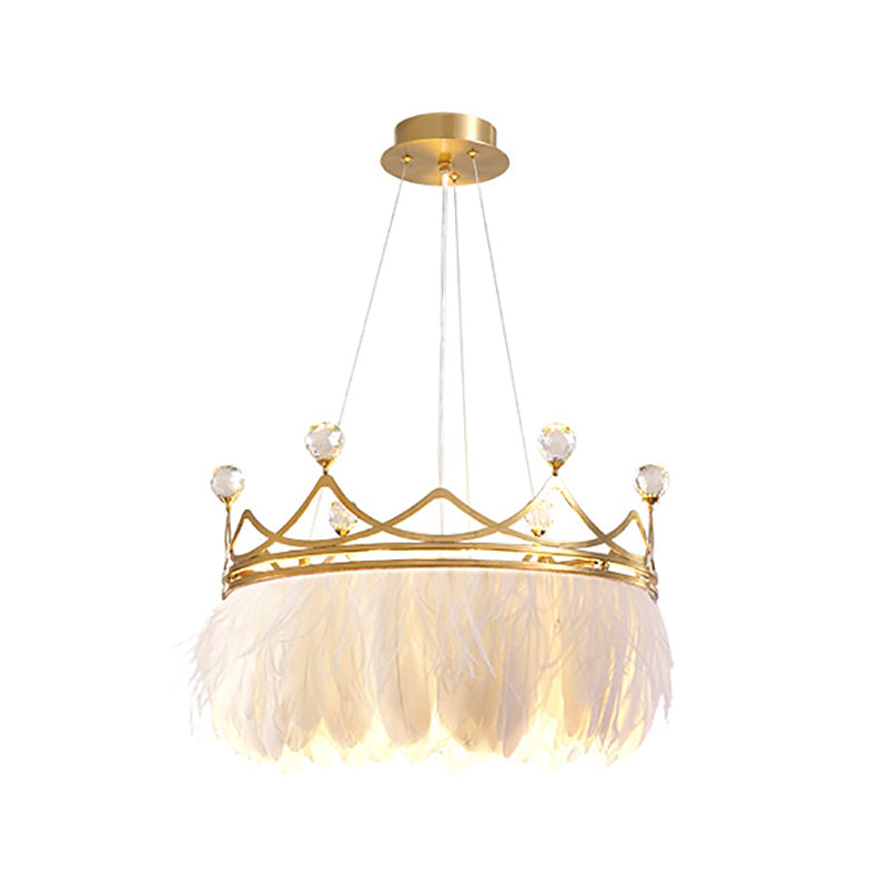 Lampada a sospensione a sospensione del lampadario piuma di piuma