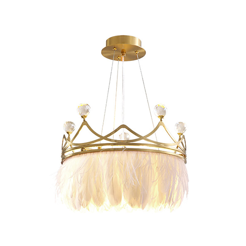 Lampada a sospensione a sospensione del lampadario piuma di piuma