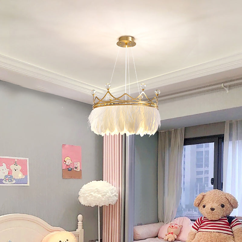 Lampada a sospensione a sospensione del lampadario piuma di piuma