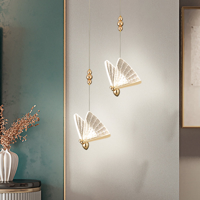 Éclairage pendentif en or