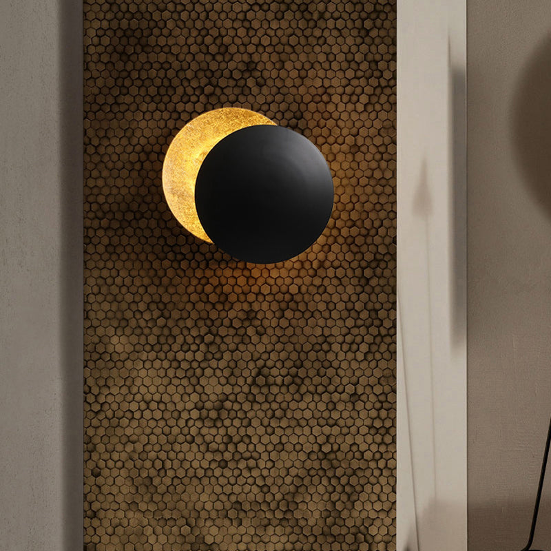 Lunar Eclipse Wall Mount Lamp Fixture LED Nordic Modern Aisle Staircase Wall Sconce