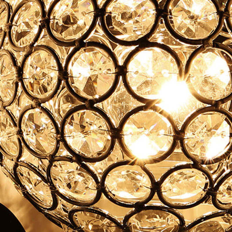 Lampada a monte a parete globale moderna lampada montata a parete a 2 luci con tonalità di cristallo chiaro