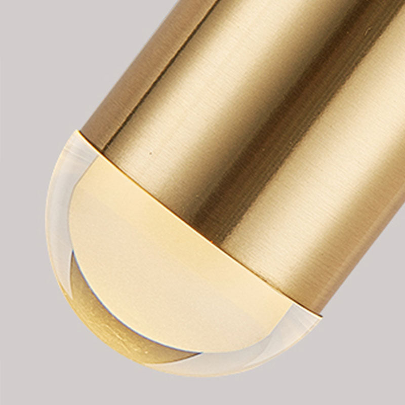 1/2 Lights Hanging Light in Gold Contemporary Pendant Lighting for Bedroom