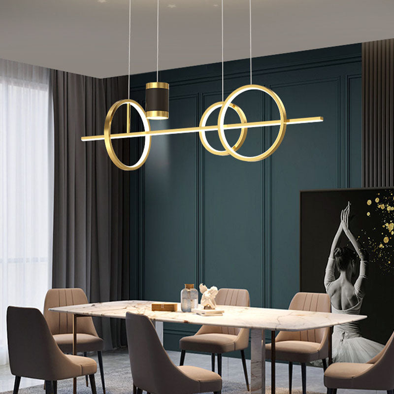 Linear Isola Lighting Acrilic Contemporary Simplicity Fishings a sospensione per il ristorante