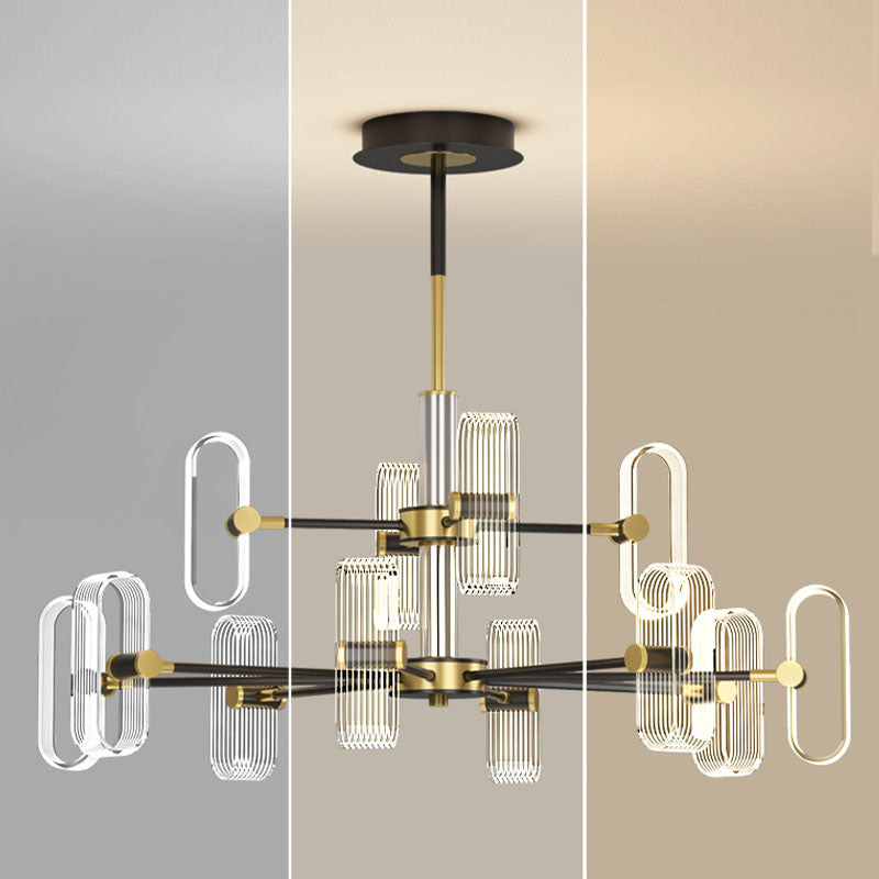 1/2 Tier LED Ceiling Pendant Light Modern Chandelier Lighting Fixtures