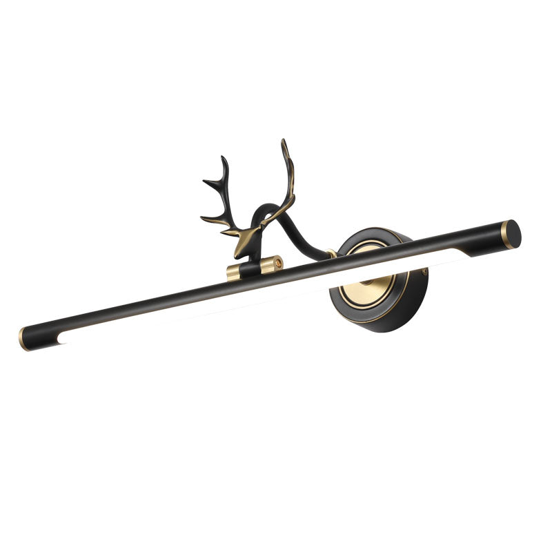 LED Mirror Lamp American Retro Style Bathroom Toilet Antler Mirror Light Fixture