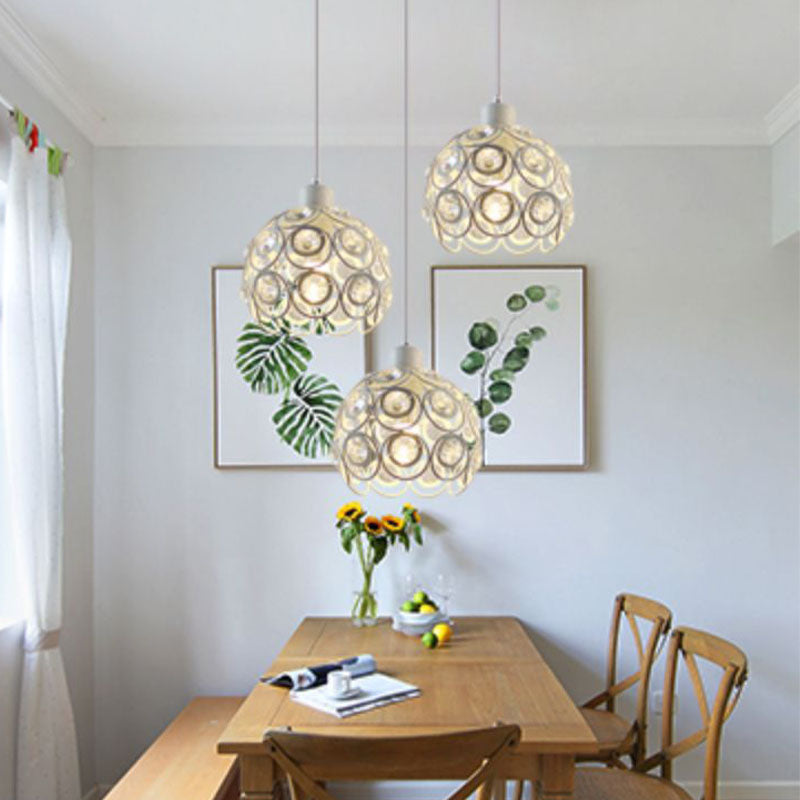 Nouveauté moderne Crystal Dome Light Light Modern Style LED Pendentif Light pour le chevet Bar