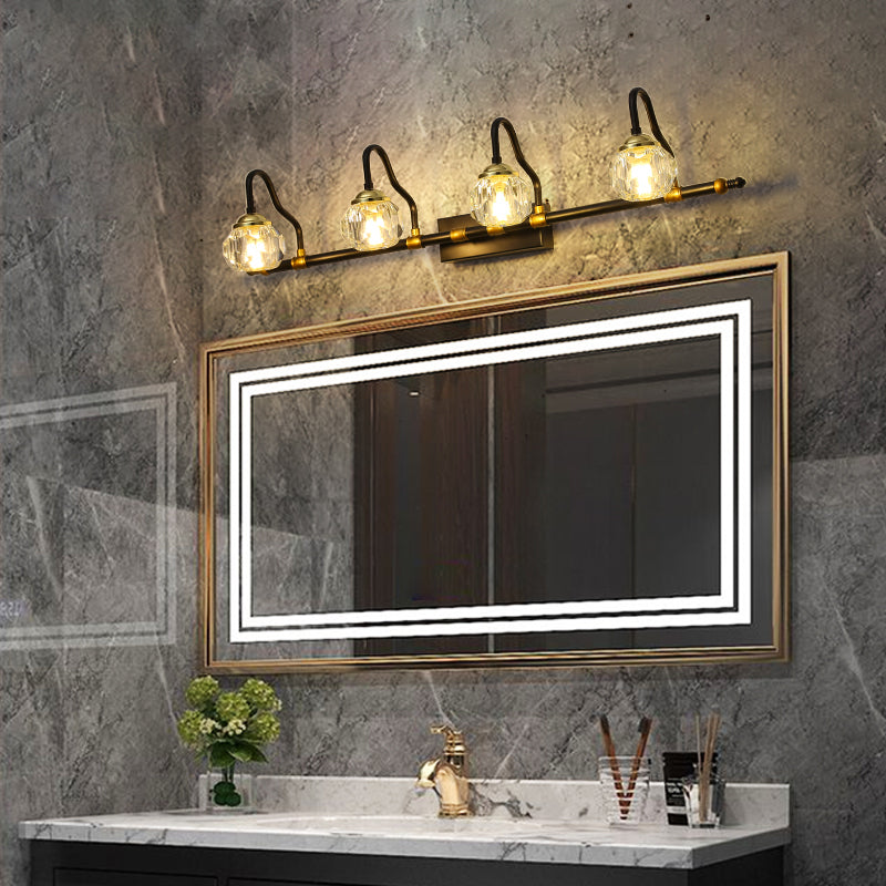 LED Crystal Mirror Lamp Nordic Style Bathroom Washroom Mirror Light Fixture