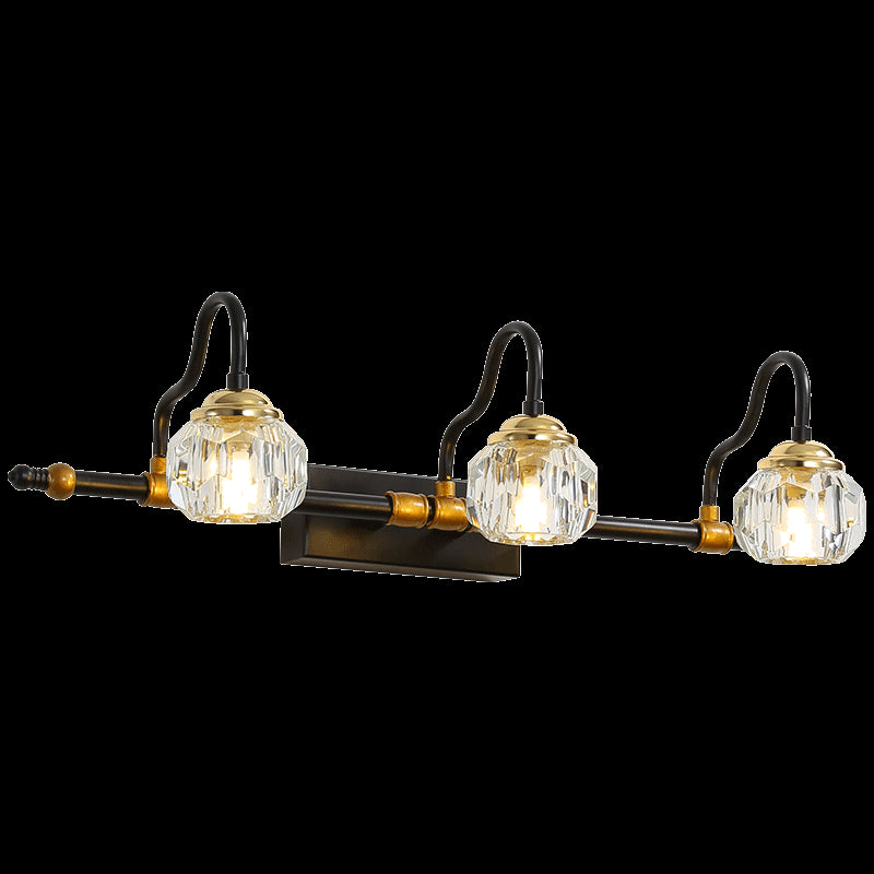 LED Crystal Mirror Lamp Nordic Style Bathroom Washroom Mirror Light Fixture