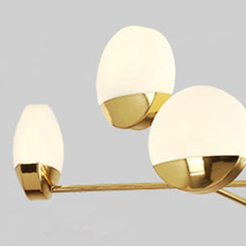 Eisendecke Anhänger Licht postmoderner Kronleuchterbeleuchtung in Gold