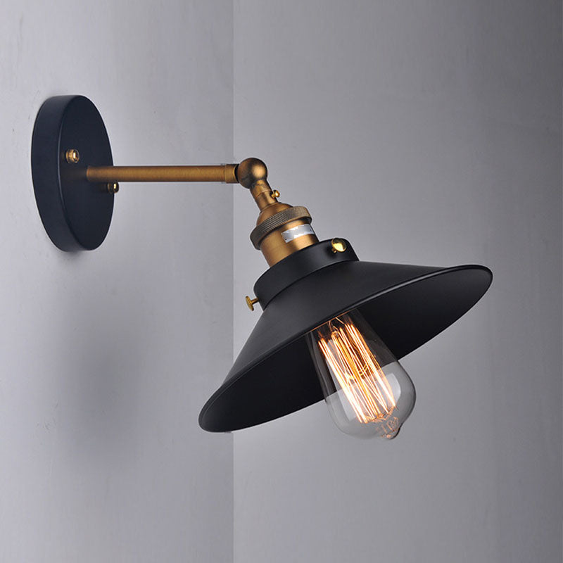 American Industry Style Wall Mount Lamp Fixture Adjustable Wall Sconce Light Fixture