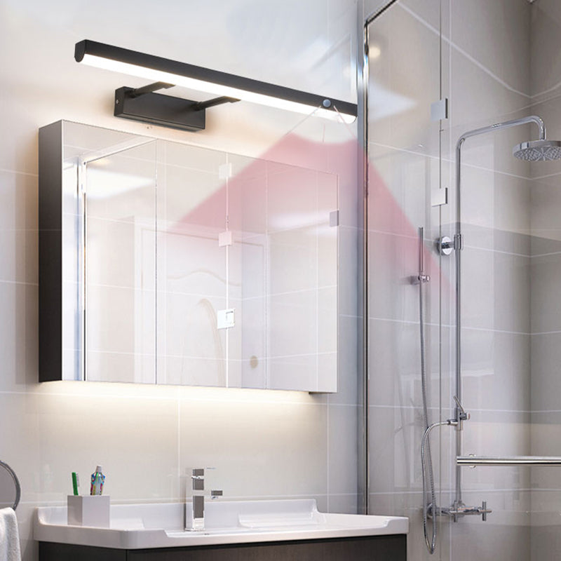 Modern Style LED Smart Mirror Lamp Fixture Adjustable Mirror Light Fixture for Bathroom Washroom