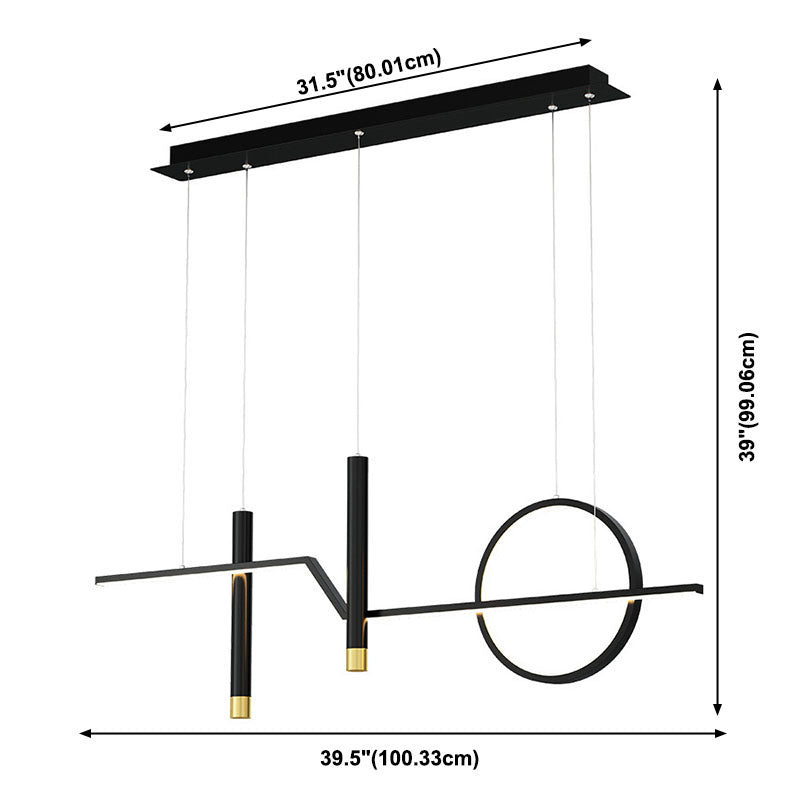 Linear Isola Lighting Acrilic Contemporary Simplicity Fishings a sospensione per il ristorante