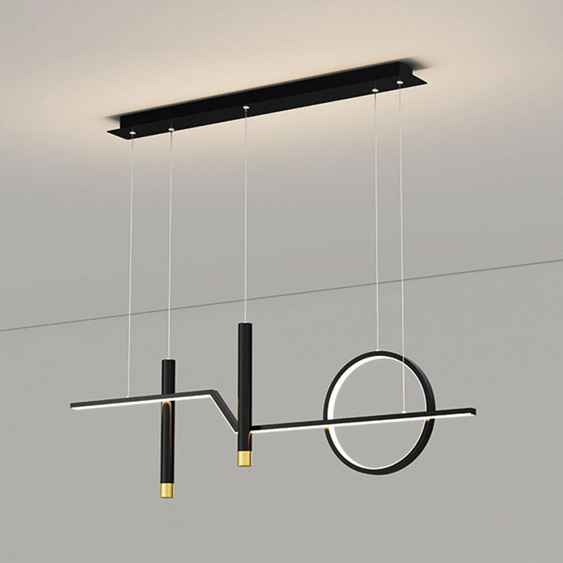 Linear Isola Lighting Acrilic Contemporary Simplicity Fishings a sospensione per il ristorante