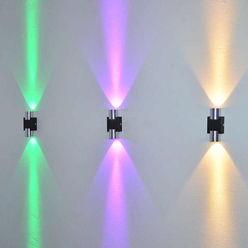 Geometric Wall Mount Light Fixture Modern RGB Wall Mounted Lamp with Aluminum Shade