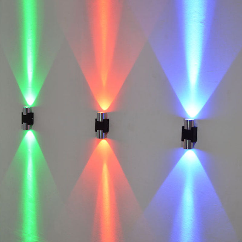 Geometric Wall Mount Light Fixture Modern RGB Wall Mounted Lamp with Aluminum Shade