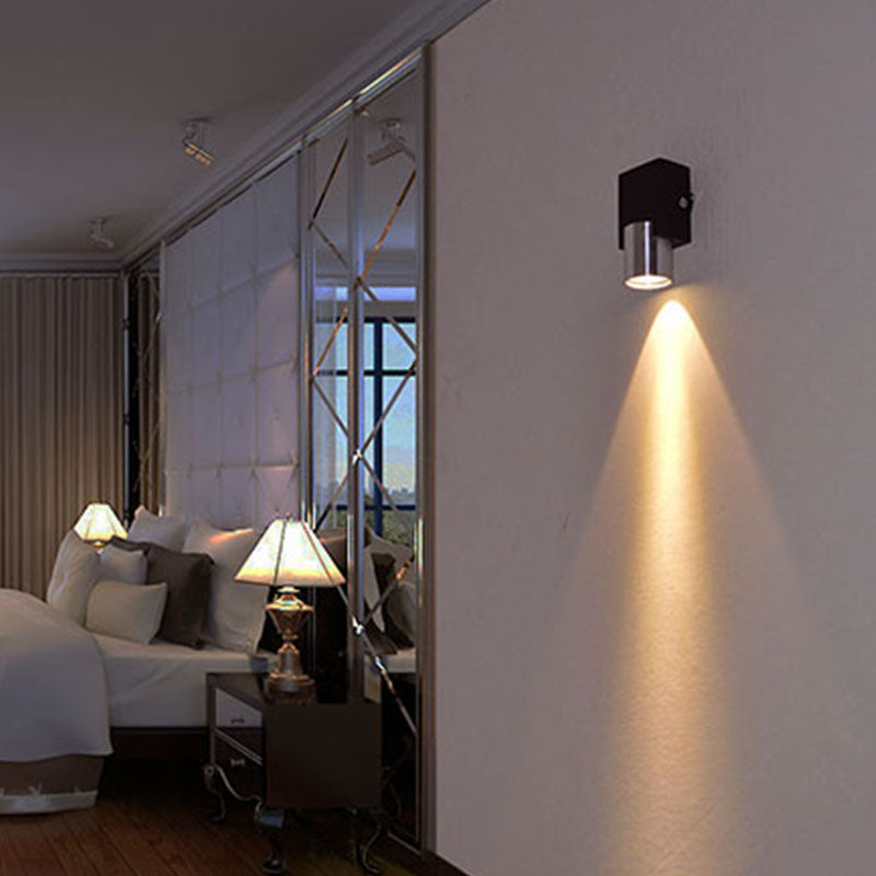 Geometric Wall Mount Light Fixture Modern RGB Wall Mounted Lamp with Aluminum Shade