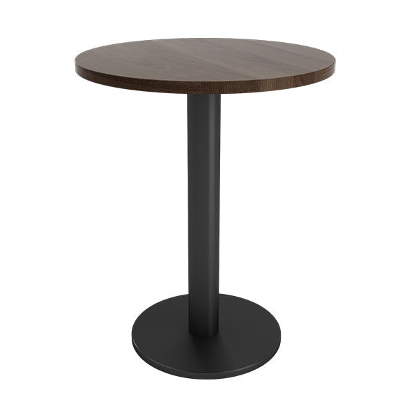 Industrial Dining Table Solid Wood Table with Black Base for Home Kitchen Dinner