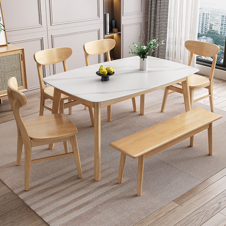 Steen eetkamer verzameling eigentijdse rechthoek eettafel voor keukenhuis