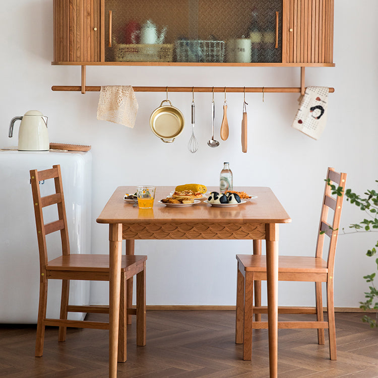 Simplicity Rectangle 4-foot Home Furniture Solid Wood Dining Table with Drawer
