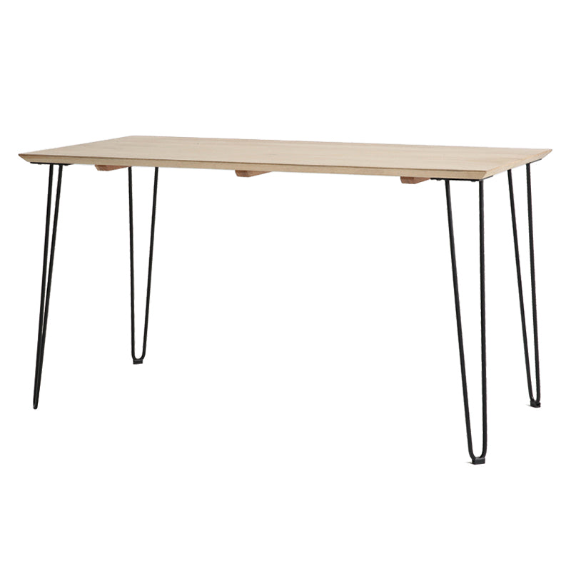 Industrial Rectangle Dining Site Table Pine Solid Wood Dining Room Home Furniture