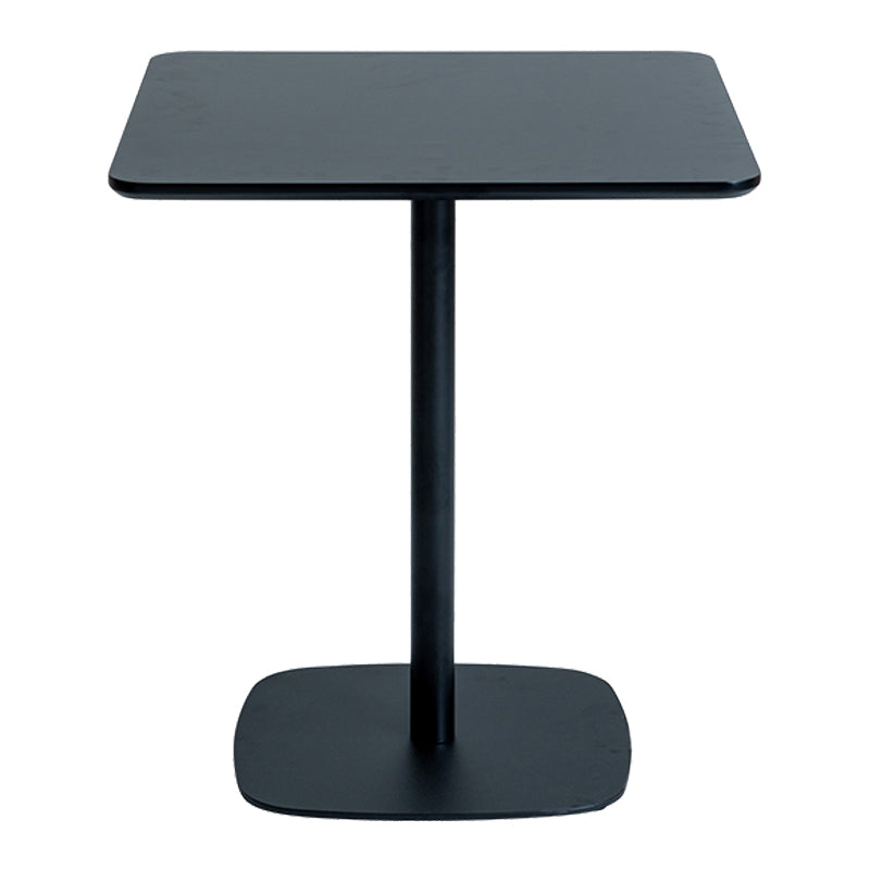 Industrial Style Solid Wood Dining Table Square Table with Metal Base for Dinning Room