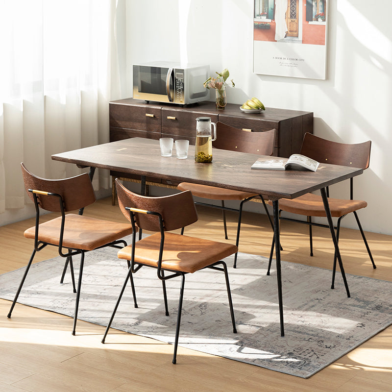 Muebles para el hogar de 4 pies de rectángulo de 4 pies Mesa de comedor de madera maciza para el hogar
