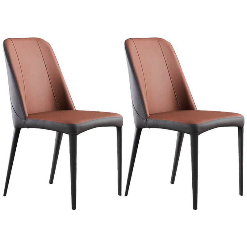 Chaises de salle à manger en métal contemporain Parsons Chaise sans arme pour usage à domicile