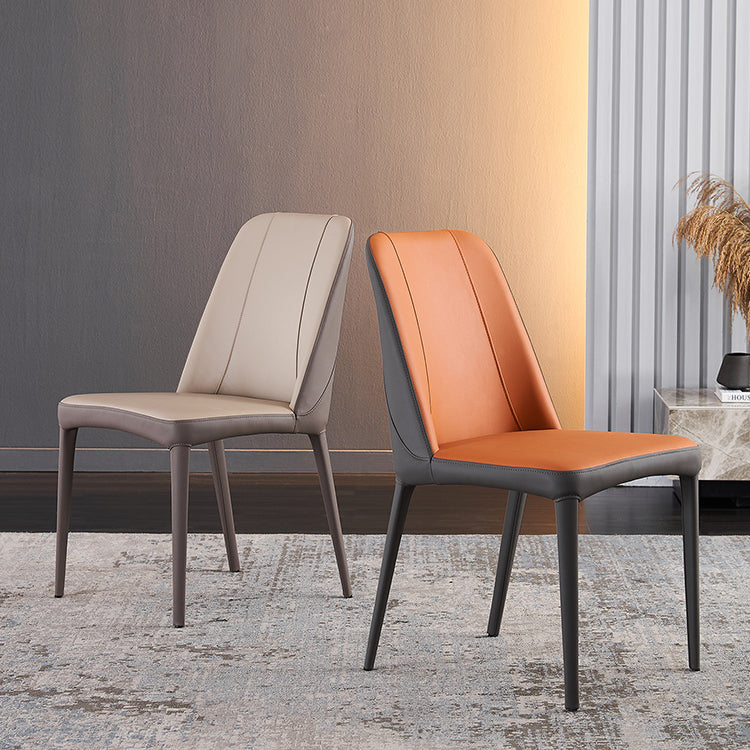 Chaises de salle à manger en métal contemporain Parsons Chaise sans arme pour usage à domicile