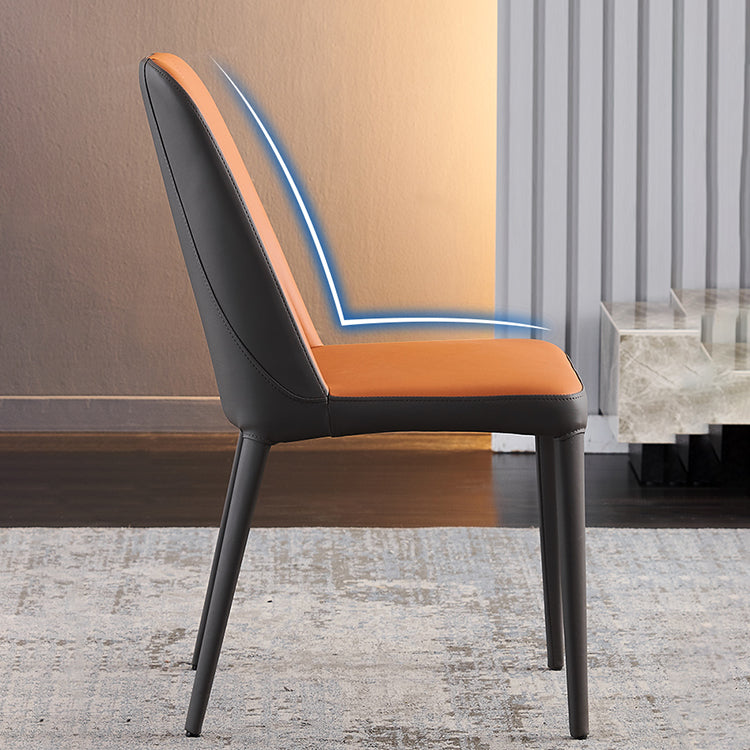 Chaises de salle à manger en métal contemporain Parsons Chaise sans arme pour usage à domicile