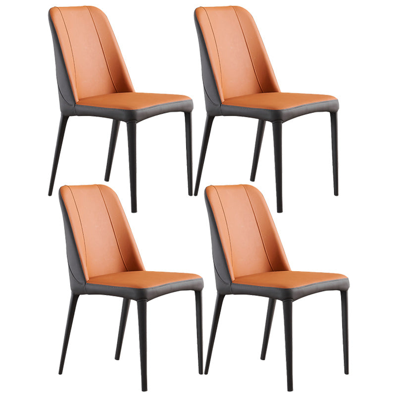 Chaises de salle à manger en métal contemporain Parsons Chaise sans arme pour usage à domicile