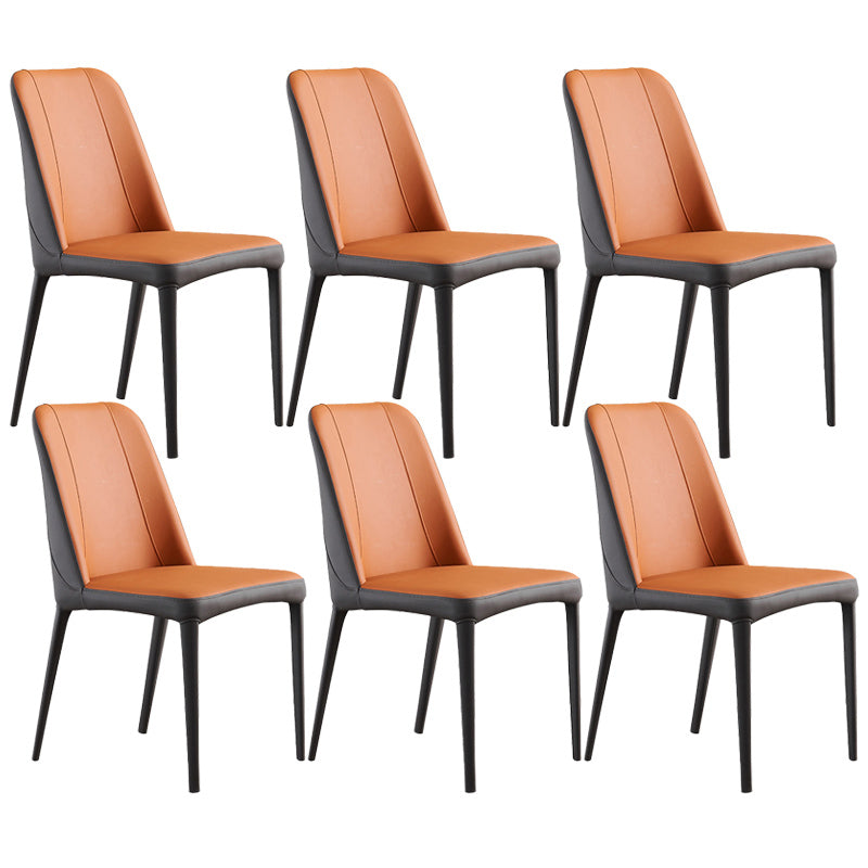 Chaises de salle à manger en métal contemporain Parsons Chaise sans arme pour usage à domicile