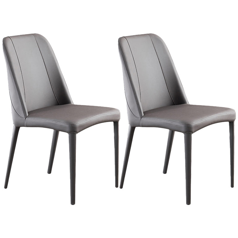 Chaises de salle à manger en métal contemporain Parsons Chaise sans arme pour usage à domicile
