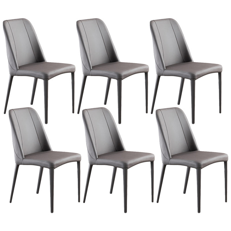 Chaises de salle à manger en métal contemporain Parsons Chaise sans arme pour usage à domicile