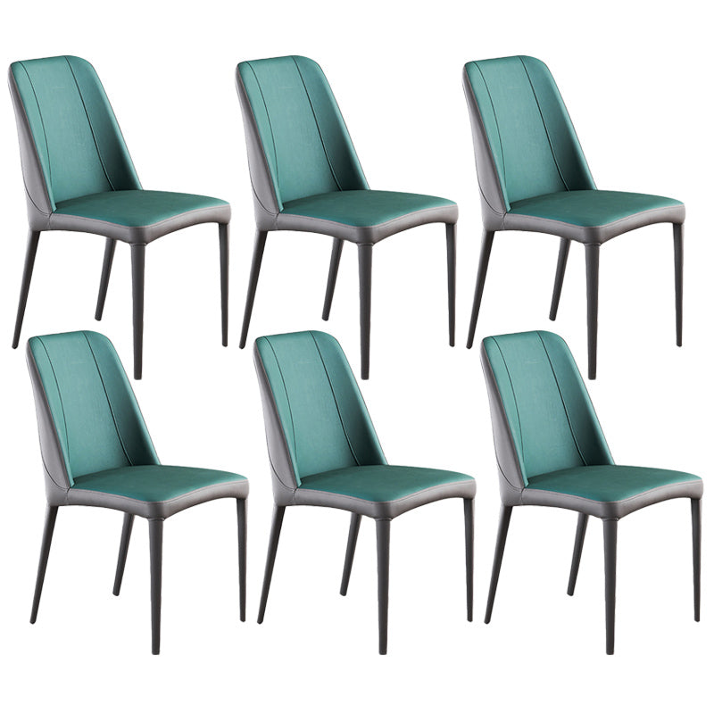 Chaises de salle à manger en métal contemporain Parsons Chaise sans arme pour usage à domicile