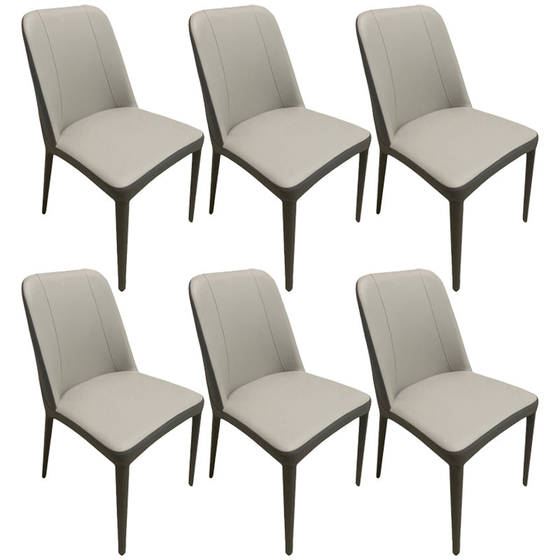 Chaises de salle à manger en métal contemporain Parsons Chaise sans arme pour usage à domicile