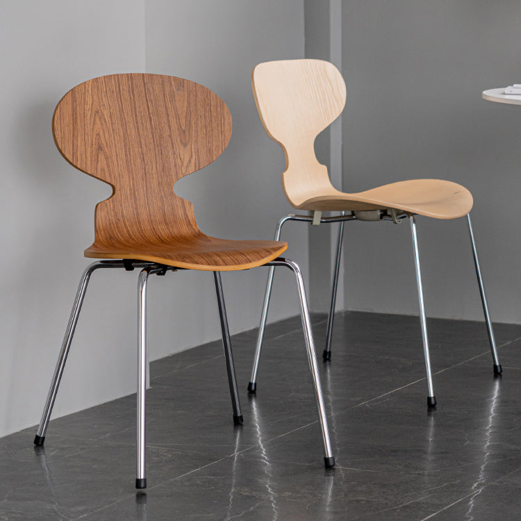 Chaises de salle à manger avec pieds en métal de Style industriel, chaises sans bras à dossier solide pour la maison