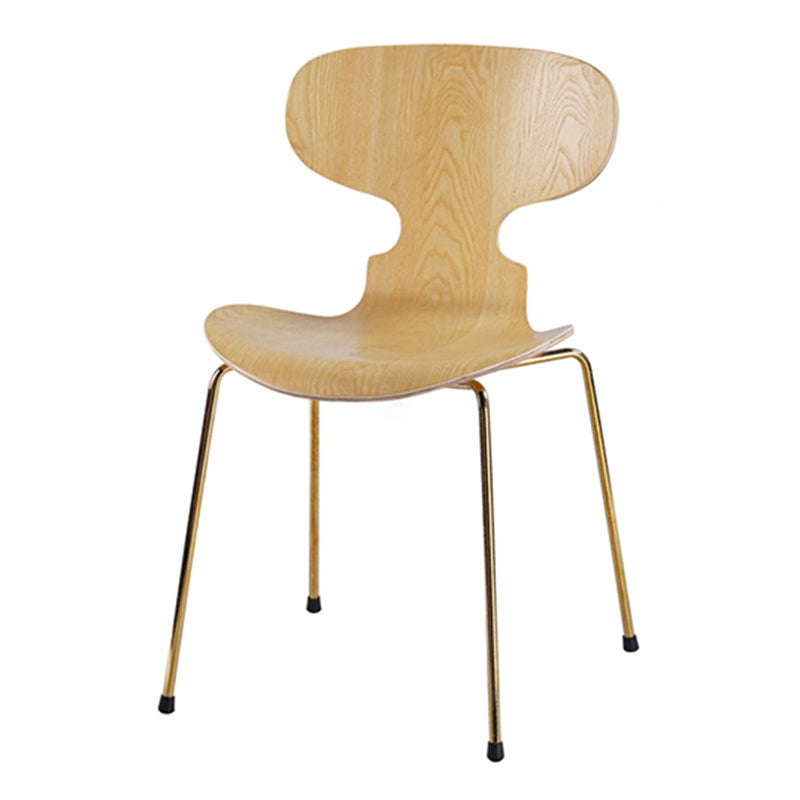 Chaises de salle à manger avec pieds en métal de Style industriel, chaises sans bras à dossier solide pour la maison