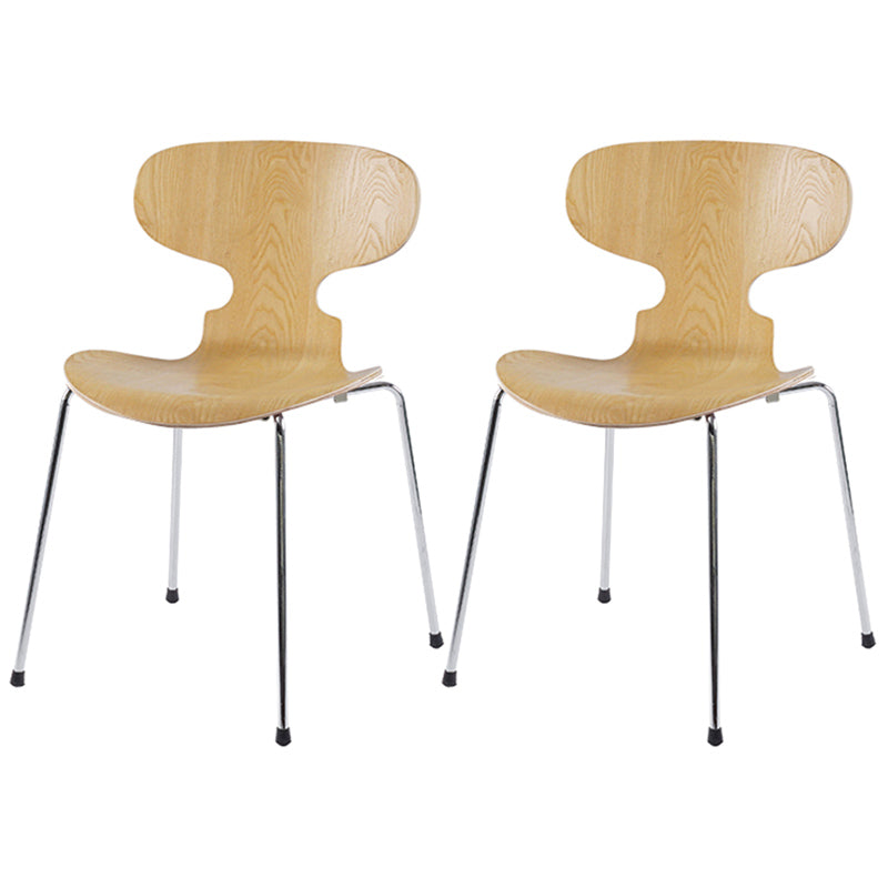Chaises de salle à manger avec pieds en métal de Style industriel, chaises sans bras à dossier solide pour la maison