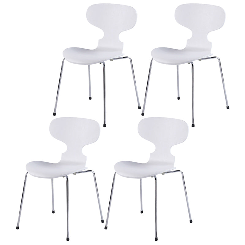 Chaises de salle à manger avec pieds en métal de Style industriel, chaises sans bras à dossier solide pour la maison